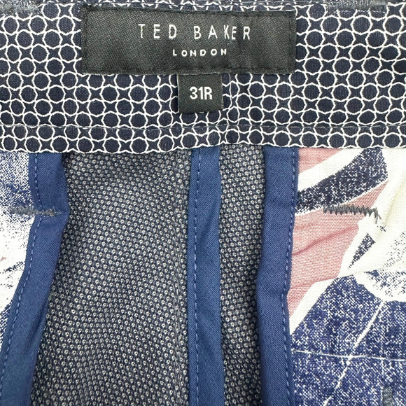 Ted Baker Penguin Slim Fit Classic Trouser Pants Mid Blue Mens Size 31R 31X31 - Picture 6 of 9